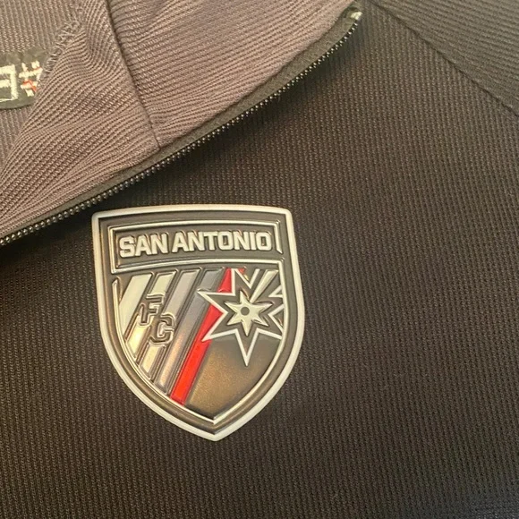 Port Authority San Antonio FC Soccer Club Black Crewneck Sweater - Picture 4 of 5